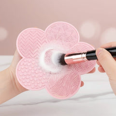 Tappetino Pulizia Pennelli Fiore Rosa – Silicone Professionale Hanami Secrets