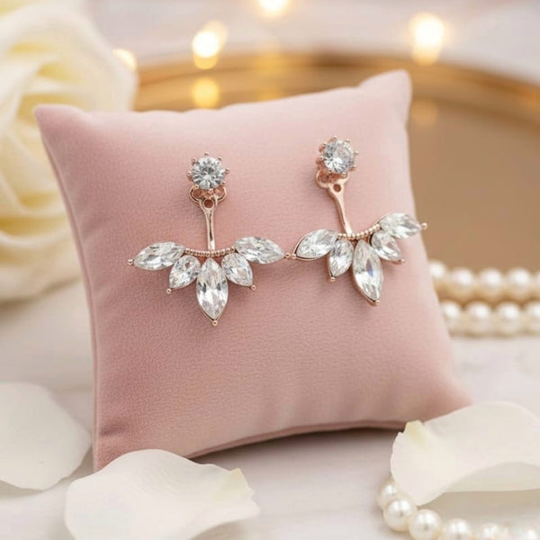 Orecchini Crystal Leaf – Gioielli Eleganti con Zirconi Jorja Luxury