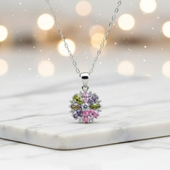 Collana Multicolor Rainbow Crystals – Girocollo Elegante  Hanami Secrets