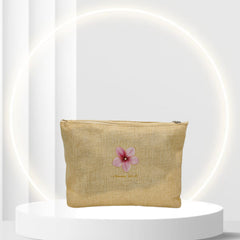 Pochette Beauty in Juta  Eco Chic Travel Bag Hanami Secrets