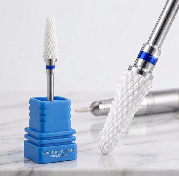 Punta Fresa in Ceramica a Cono per Smontaggio e Refill (Anello Blu) – Hanami Secrets