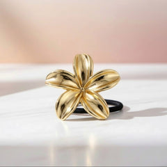 Elastico Fiore Dorato – Accessorio Capelli Elegante Hanami Secrets