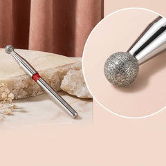 Punta Fresa in Diamante a Sfera per Dry Manicure (Anello Rosso) – Hanami Secrets